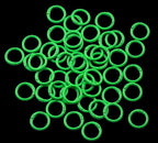 Round Carabiner Clip Bulk 48pcs 1 Inch Colorful Circle Carabiner Key Ring Clips - Image 2