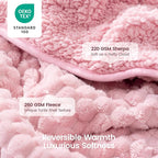 Super Fuzzy Soft Fleece Sherpa Weighted Blanket 15 lbs - Image 3