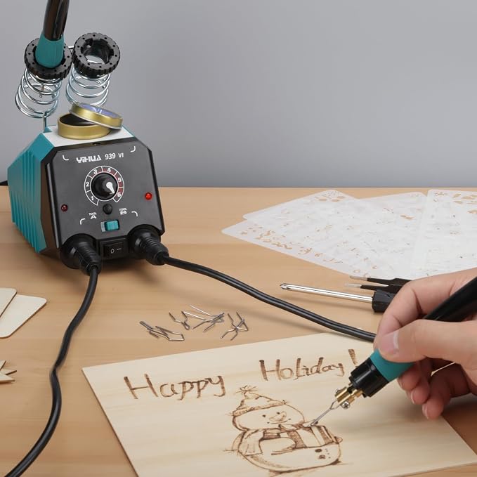 YIHUA 939-VI Dual Wood Burning Pen Wood Burning Kit - Image 9