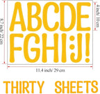 Bemeol 30 Sheets Large Letter Stickers 4 Inch Alphabet Letter Stickers Self - Image 3