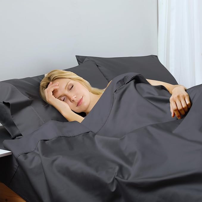 Cotton King Flat Sheet Only, 600 Thread Count 100% Egyptian Cotton Top Sheet - Image 6