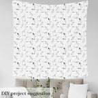 Erosebridal Rabbit Flannel Fabric by The Yard Polkadots Soft Not Stretchy Decor - Image 3