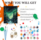 Paint by Numbers Kit for Adults Beginner, Aurora Adult Paint by Number Kits on - Image 4