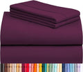 LuxClub 3 PC Sheet Set Sheets Deep Pockets 18" Eco Friendly Wrinkle Free Sheets by LuxClub