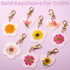 LEOBRO 60PCS Lobster Claw Clasps and Key Rings, Keychain Making kit, Keychains - Image 3