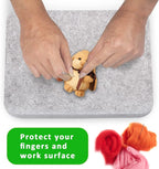 FCENDS Needle Felting Pad, 100% Natural Wool, Thick and Firm Felt Base - Image 4
