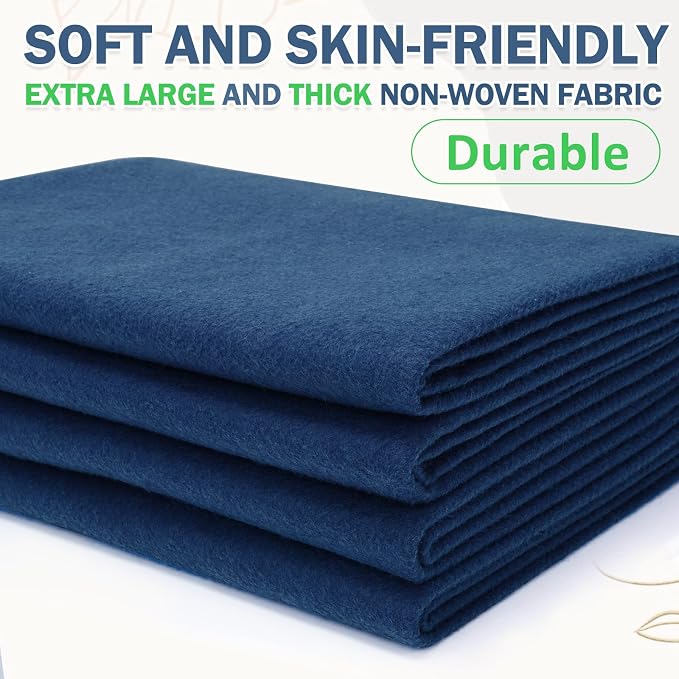 XSEINO Navy Large Felt Fabric 36" X 36 ", 1.4 mm Thick Soft Felt Fabric Sheet - Image 6