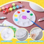 200 Pack Back to School Paint Palettes Bulk 6.7 Inch Round Washable Plastic - Image 7