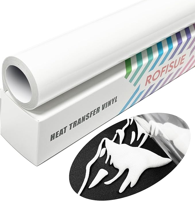 White 3D Puff Heat Transfer Vinyl 10 Inch * 6 Foot Puff by Unknown