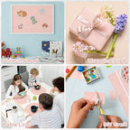 4 Rolls Blush Bulletin Board Paper Roll Non-Woven Bulletin Board Background - Image 7