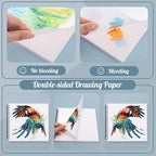 3 Pack Marker Paper Pad, 8.3×8.9in Double Sided Bleedproof Sketch Pad, - Image 5