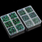 10000Pcs 2-Boxes Mixed Size Hot Fix Round Crystals Gems Glass Stones Hotfix - Image 5