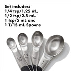 OXO Good Grips 4 Piece Stainless Steel Measuring Spoons - Image 6