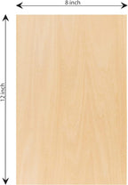 Hammont Basswood Sheets Pack of 8-12"x8" Laser Wood, 1/16 Thin Wood - Image 2