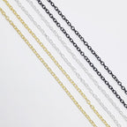 60 Feet Metal Iron Necklace Chains 3mm Bulk Curb Link Chain - Image 4