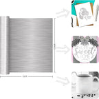 Prime Vinyl Permanent Vinyl, Brushed Silver Vinyl Compatible - Image 2