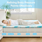 OLIXIS Gel Memory Foam Mattress Topper, Cal King 3 Inch, Cooling Gel Infused - Image 3
