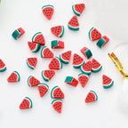 100pcs Watermelon Polymer Clay 10mm Spacer Beads - Image 6