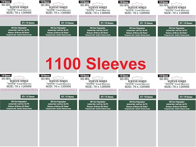 Sleeve Kings WOTR-Tarot Card Sleeves 70 X 120 mm by SleeveKings