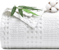 PHF Cooling Waffle Blanket King Size, Lightweight 60% Rayon from Bamboo & 40% by PHF