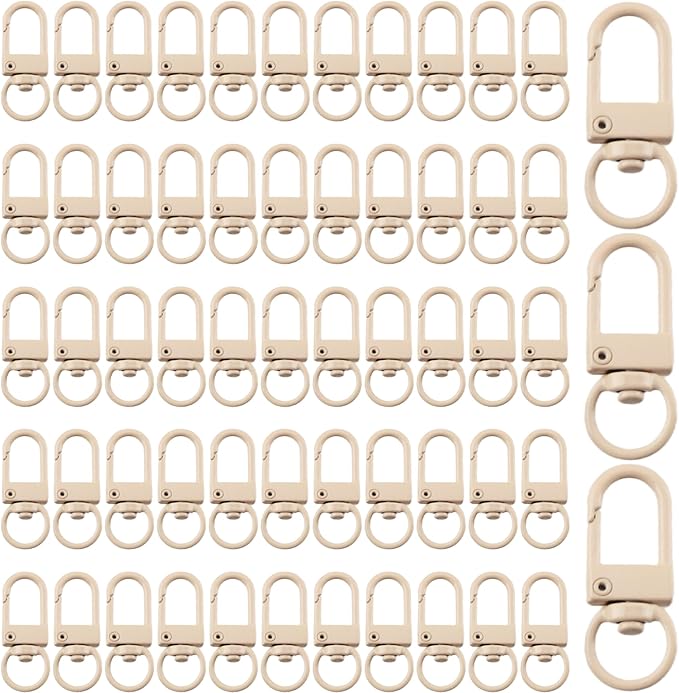 KJML DIY Keychain clip 60pcs Swivel Snap Lobster Claw Keychain Clasps Lanyard by KJMLDIY