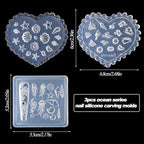 3D Shell Starfish Silicone Nail Molds, Summer Beach Style Nails Design Tools - Image 2