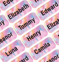 Personalized Name Labels for Kids – 60 Waterproof Peel-and-Stick Labels for by GILBIN