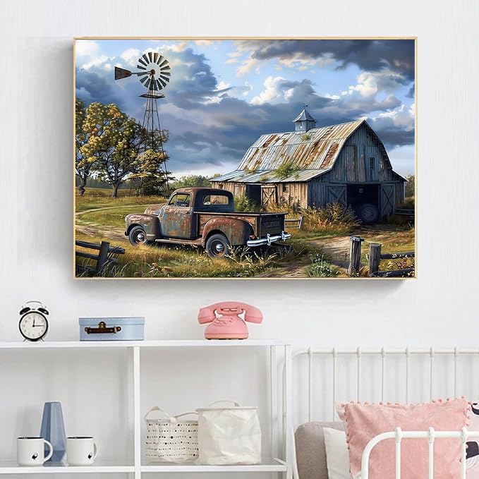 WUDWL Diamond Art Kits for Adults Beginner, DIY Rural Scenery Diamond Painting - Image 5