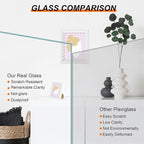 8x10 Picture Frame with Real Glass, Wooden cute 8 x 10 Photo Frame with Wavy Mat - Image 2