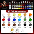 Smallbudi 20 Colors Model Paint Set 20ml/0.6Oz Miniature Acrylic Paint | - Image 4