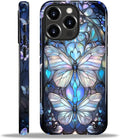 ZHEGAILIAN Case for iPhone 13 Pro Max, Stained Glass Butterfly Aesthetic by Home