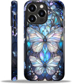 ZHEGAILIAN Case for iPhone 13 Pro Max, Stained Glass Butterfly Aesthetic by Home