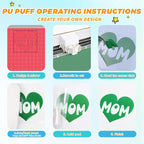 Puff Heat Transfer Vinyl, 12in X 5ft Iron on - Image 3