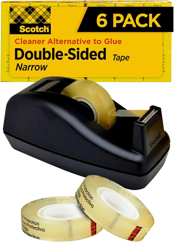 Scotch Double Sided Tape with Tape Dispenser, Office and School Supplies by Unknown