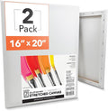 ArtSkills Stretched Canvas for Painting, 16x20 Canvas, Premium Wood Frame by ArtSkills