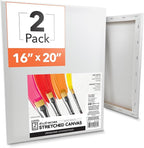 ArtSkills Stretched Canvas for Painting, 16x20 Canvas, Premium Wood Frame by ArtSkills
