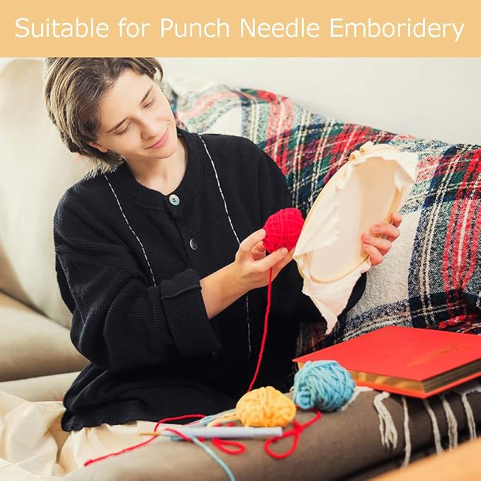 Pllieay Tufting Cloth Punch Needle Fabric, Embroidery Fabric, Monks Cloth - Image 6