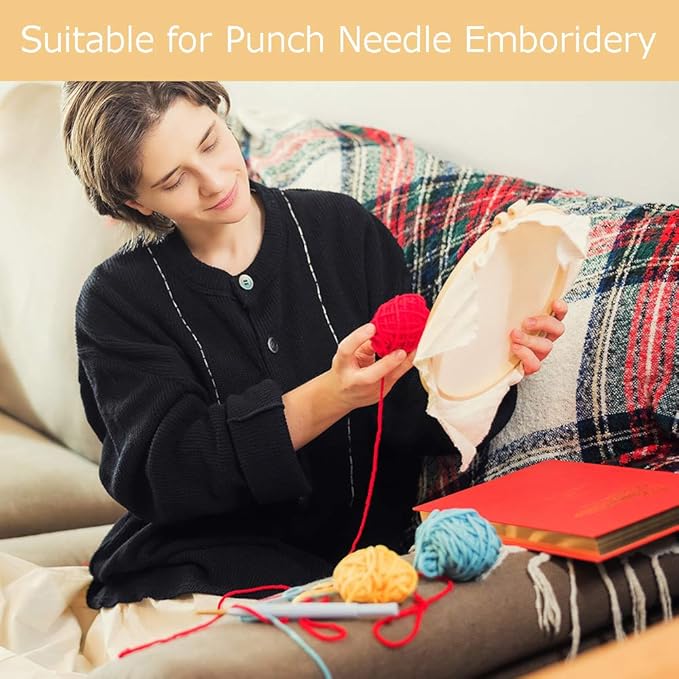 Pllieay Tufting Cloth Punch Needle Fabric, Embroidery Fabric, Monks Cloth - Image 6