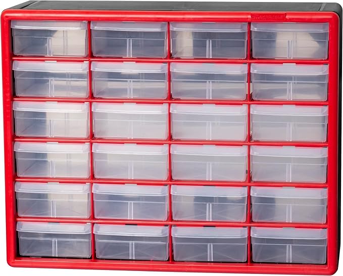 Akro-Mils 24-Drawer Plastic Drawer Storage Cabinet - Image 9