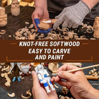 BeaverCraft Basswood Carving Blocks 7PCS Whittling Wood Kit - Image 5
