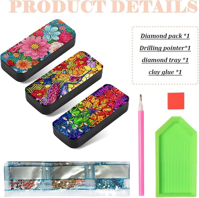 Leatrice 3Pack Flower Diamond Art Kits - Image 4