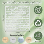 Texture Stencils for Crafts Reusable 9Pcs Stencils | DIY Art Painting Stencil - Image 4