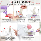 SPEENSUN Yarn Winder, 3.5 OZ Easy-to-Install and Efficiently Yarn Spinner - Image 3