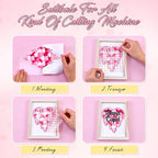 Tintnut Pink Heart Valentine's Day Permanent Vinyl 12 Pcs 12x10in Vinyl | Pink - Image 3