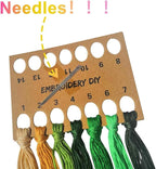 Santune 3 Sets Embroidery Kit for Beginners Needlepoint Cross Stitch Kits for - Image 9