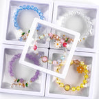 XSEINO About 1200PCS 6mm Glass Beads Bracelet Making Kit, 24 Assorted Dreamy - Image 6
