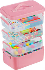Gifhomfix 4-Layer Plastic Craft Organizers and Storage Box by Gifhomfix