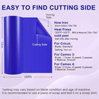 XSEINO Heat Transfer Vinyl Roll, RoyalBlue Iron on Vinyl Roll - Image 2