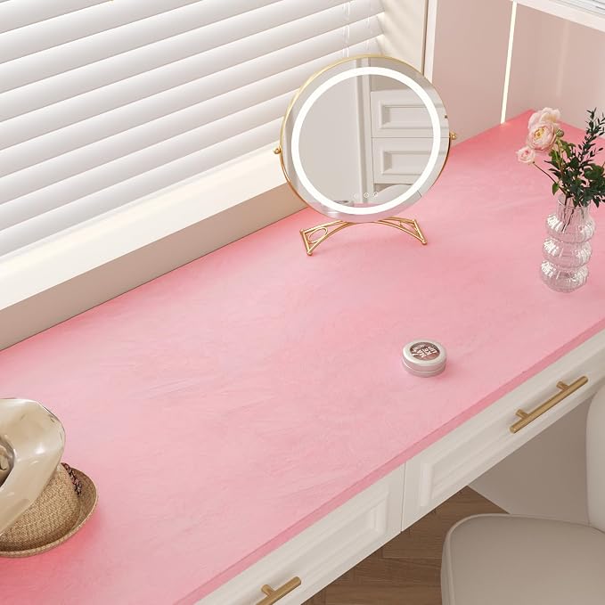 CHIHUT 12''x100'' Peach Pink Self Adhesive Velvet Flocking Contact Paper - Image 3