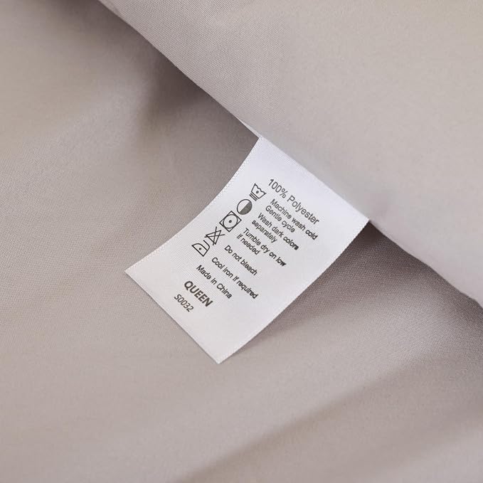 ROSGONIA California King Comforter Set Linen Grey, All Season Soft Bedding - Image 8